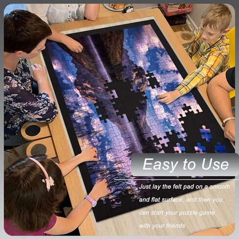 سجادة ألغاز الصور المقطوعة قابلة للطي، حافظة الحصير المحمولة 3000 2000 1500 1000 قطعة ألغاز للبالغين والأطفال هدايا هدية من Ravensburger غطاء حارس الطاولة Sotrage Tranport لوحات كبيرة دوارة مضخة أنبوبية قابلة للنفخ in Kuwait