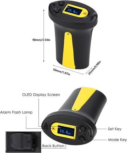 RG1100 Personal Dosimeter Electronic X Ray High Sensitivity Nuclear Radiation Detector Nuclear Radiation Detector Portable Dose Alarm Dosimeter Device with Instruction 0.10uSv/h to 10mSv/h in Saudi Arabia
