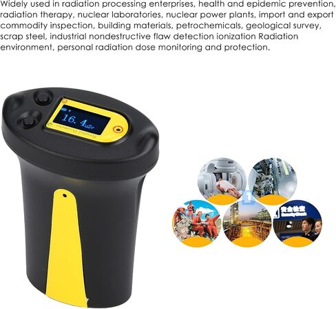RG1100 Personal Dosimeter Electronic X Ray High Sensitivity Nuclear Radiation Detector Nuclear Radiation Detector Portable Dose Alarm Dosimeter Device with Instruction 0.10uSv/h to 10mSv/h in Saudi Arabia