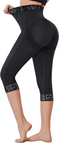 MERYOSZ Shapewear Tummy Control Shorts Body Shaper High Waisted Butt Lifting Panties Thigh Slimmer Capri Girdles in Saudi Arabia