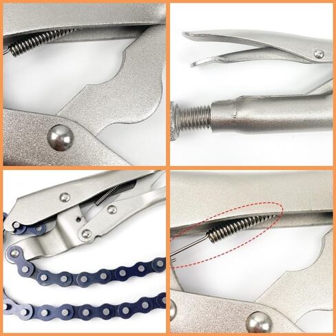 سلسلة ملزمة أنابيب مقاس 9 بوصة، مشابك سلسلة قفل مع سلسلة مقاس 19 بوصة، أدوات تركيب الأنابيب، سلسلة ملزمة الأنابيب، ملزمة سلسلة من الدرجة الصناعية ومطلية بالنيكل، مناسبة لخطوط الأنابيب وإصلاح السيارات، قطعتان in Kuwait