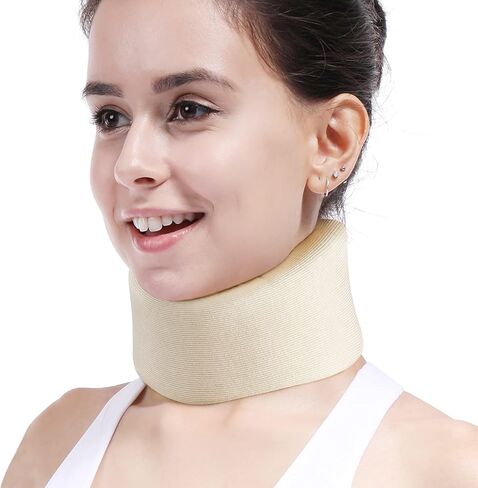 HKJD Soft Neck Brace for Neck Pain and Support, Adjustable Soft Foam Cervical Collar Stabilizer Relieves Pain & Spine Pressure, 360° Wrap Around Support Sleeping Available… in Saudi Arabia