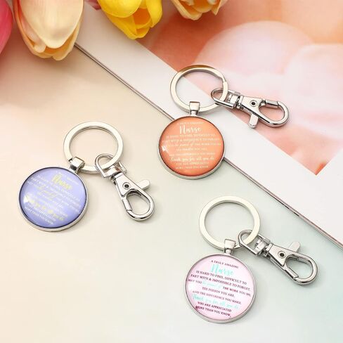 Bucherry 30 Sets Appreciation Nurse Keychains for Women with Thank You Tags Motivational Nurse Gifts in Bulk Nursing Gifts for Women Medical Assistants CNA Students Practitioner Graduation in Saudi Arabia