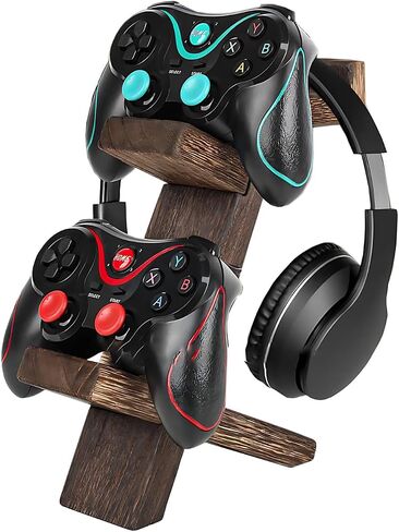 ZOUCENGX Universal 2 Tier Controller Stand وحامل سماعة الرأس لجهاز PS4 PS5 Xbox ONE Switch، حامل وحدة التحكم ملحقات الألعاب in Saudi Arabia
