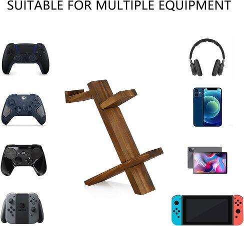 ZOUCENGX Universal 2 Tier Controller Stand وحامل سماعة الرأس لجهاز PS4 PS5 Xbox ONE Switch، حامل وحدة التحكم ملحقات الألعاب in Saudi Arabia