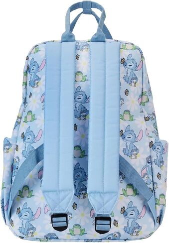 حقيبة ظهر من النايلون بالحجم الكامل مطبوعة من Loungefly Disney Lilo and Stitch Springtime Stitch بالكامل in Saudi Arabia