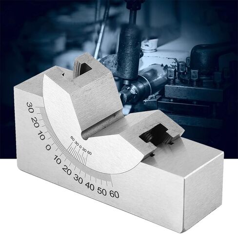 Garosa AP30 زاوية V كتلة صغيرة قابلة للتعديل زاوية كتلة الفولاذ المقاوم للصدأ الدقة قياس زاوية قابل للتعديل 75x25x36mm لطحن مخرطة أدوات الماكينات in Kuwait