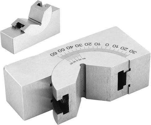 Garosa AP30 زاوية V كتلة صغيرة قابلة للتعديل زاوية كتلة الفولاذ المقاوم للصدأ الدقة قياس زاوية قابل للتعديل 75x25x36mm لطحن مخرطة أدوات الماكينات in Kuwait