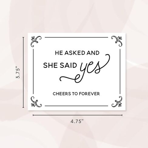 (Set of 4) Engagement Wine/Champagne Label. She Said Yes. Engagement Party Gift. Just Engaged. Party Decorations. in Saudi Arabia