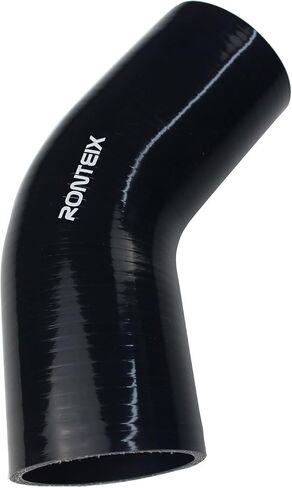 خرطوم السيليكون Ronteix Universal 4 طبقات عالي الأداء 45 درجة للكوع (1.5 بوصة (38 مم)، أسود) in Saudi Arabia