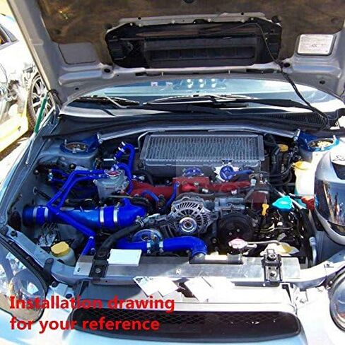 خرطوم السيليكون Ronteix Universal 4 طبقات عالي الأداء 45 درجة للكوع (1.5 بوصة (38 مم)، أسود) in Saudi Arabia