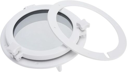 NovelBee قارب يخت فتحة مستديرة Portlight Porthole، 8in سطح السفينة فتحة Porthole نافذة مع الزجاج المقسى لليخوت البحرية قارب RV in Saudi Arabia