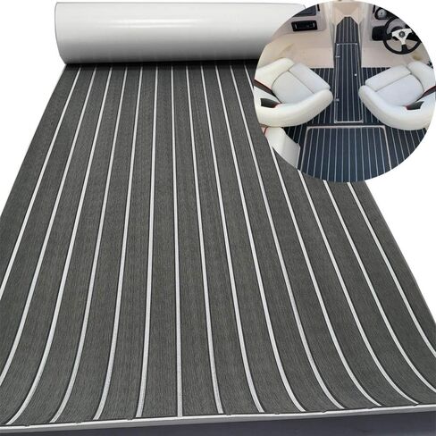 إيفا رغوة قارب الأرضيات ورقة 94.5 "× 35.4" فو خشب الساج التزيين حصيرة عدم الانزلاق وذاتية اللصق وسادة الأرضيات للقوارب اليخوت منصة السباحة RV الطابق كاياك ركوب الأمواج عربة الغولف in Saudi Arabia