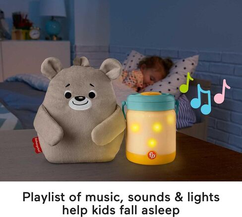 Fisher-Price Newborn to Toddler Sound Machine Baby Bear & Firefly Soother with Music Lights and Removable Plush Toy in Saudi Arabia