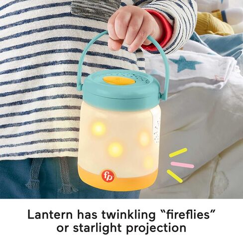 Fisher-Price Newborn to Toddler Sound Machine Baby Bear & Firefly Soother with Music Lights and Removable Plush Toy in Saudi Arabia