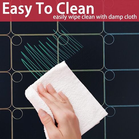 Mag-Fancy Magnetic Wet Erase Marker Set - Fine Tip Water base Arylic Marker Erasable Liquid Chalk Pen 9 Colors… in Kuwait