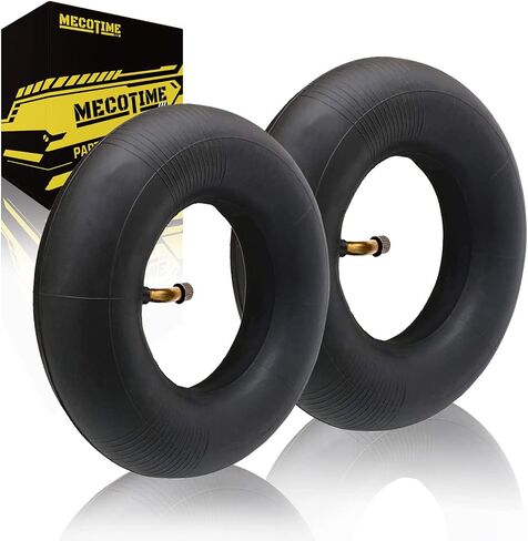 Mecotime 2 Pack 4.10/3.50-4" Inner Tire Tubes TR87 Bent Valve Stem 10'' Pneumatic Tires Replacement Inner Tire Tube for Lawn Mover Wheelbarrows Snowblowers Generators Dolly Cart Hand Trucks Trailers in Saudi Arabia