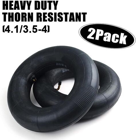 Mecotime 2 Pack 4.10/3.50-4" Inner Tire Tubes TR87 Bent Valve Stem 10'' Pneumatic Tires Replacement Inner Tire Tube for Lawn Mover Wheelbarrows Snowblowers Generators Dolly Cart Hand Trucks Trailers in Saudi Arabia