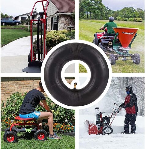 Mecotime 2 Pack 4.10/3.50-4" Inner Tire Tubes TR87 Bent Valve Stem 10'' Pneumatic Tires Replacement Inner Tire Tube for Lawn Mover Wheelbarrows Snowblowers Generators Dolly Cart Hand Trucks Trailers in Saudi Arabia