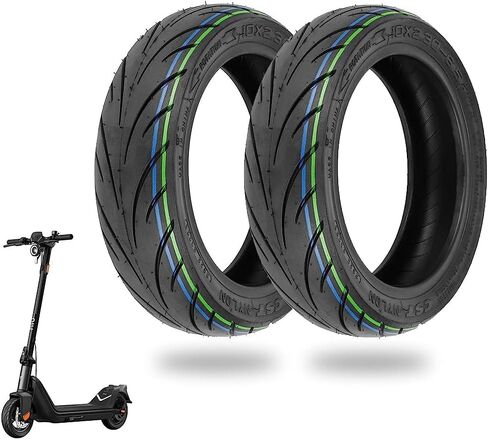 إطار RidTianTek مقاس 10x2.30-6.5 إطار بدون أنبوب مقاس 10 بوصة لملحقات السكوتر الكهربائي NIU KQi2 Pro إطار احتياطي أمامي/خلفي، غير قابل للانزلاق، متين، مقاوم للانفجار (قطعتان) in Kuwait