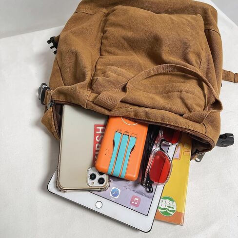 Mini Canvas Backpack for Women Girls Cute Small Backpack Purse Aesthetic Backpack, Black in Saudi Arabia