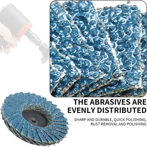 SI FANG 20Pcs 2 inch Zirconia Mini Flap Disc Quick Change Sanding Discs Mix Set Include 40 60 80 120 Grit with 1/4" Disc Pad Holder for Rotary Tools Die Grinder Attachments in Saudi Arabia