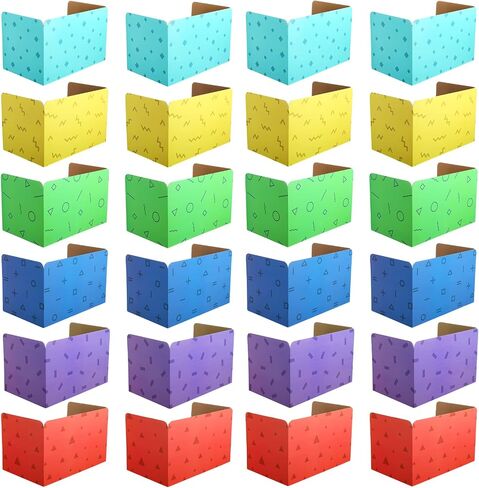 Desk Dividers Privacy Boards for Students School Classroom Privacy Folders Study Carrels Test Dividers Keep Eyes from Wandering During Tests Reduce Distractions(12 Pieces) in Saudi Arabia