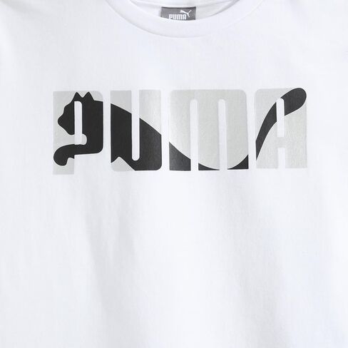 PUMA Boys Cotton Jersey Short Sleeve T-shirt & Mesh Short SetClothing Set in Saudi Arabia
