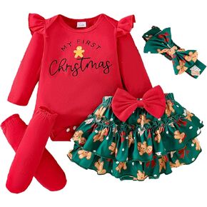 Dubasam حديثي الولادة طفلة طفلة ملابس الهالوين مجموعة اليقطين رومبير+تنورة الطباعة اليقطين 4pcs مجموعات عيد الهالوين ملابس الأطفال in Kuwait