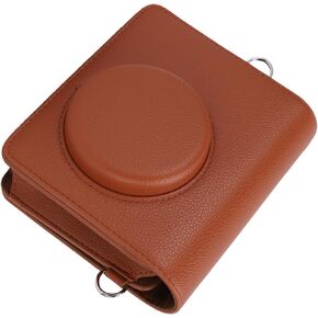 Drfeify Camera Bag, PU Leather Box/Cover with Adjustable Strap for MS300, Stylish and Protective Design for Photography Enthusiasts (Brown) in Saudi Arabia