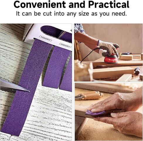 Abrasive Cloth Roll,Premium Zirconia 5 Grits 1'' x 20' Sandpaper Roll with Dispenser,150 240 320 400 600 Grit Sand Assortment,Sand Paper for Metal Automotive Wood DIY Dry & Wet Polishing. (5Rolls 6M) in Kuwait