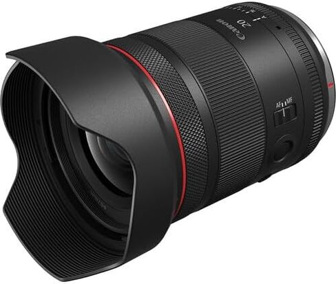 عدسة كانون RF 20 ملم f/1.4 L VCM | سلسلة L-Series فائقة الاتساع مع فتحة f/1.4 ساطعة وتركيز تلقائي سريع وبصريات متقدمة | للهندسة المعمارية والتصوير الفلكي + محول EF-EOS R + حقيبة + بطاقة 64 جيجابايت in Kuwait