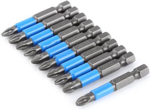 10Pcs/Set S2 50mm Hex Magnetic Electric Screwdriver Bits Power Tools in Saudi Arabia