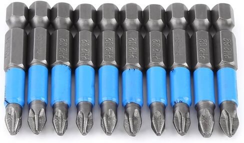 10Pcs/Set S2 50mm Hex Magnetic Electric Screwdriver Bits Power Tools in Saudi Arabia