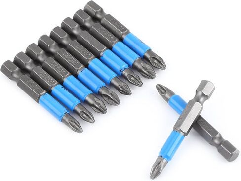 10Pcs/Set S2 50mm Hex Magnetic Electric Screwdriver Bits Power Tools in Saudi Arabia