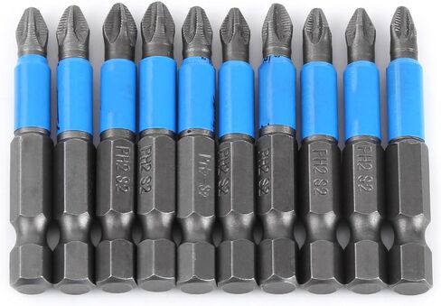 10Pcs/Set S2 50mm Hex Magnetic Electric Screwdriver Bits Power Tools in Saudi Arabia