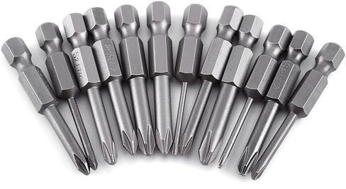 12pcs 50mm MagneticPhillips Screwdriver Bit Set with 1/4 Inch Hex Shank for Electric Drill, Hand Screwdriver in Saudi Arabia