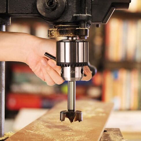 KPORE MT2 Morse Taper Drill Chuck, 1/2" Capacity – Fits Drill Press, Lathe & Mill, Holds Bits up to 16mm, JT33 Mount, Includes Key & Compatible with Industrial Machinery (MT2- JT33) in Saudi Arabia