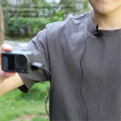 Windproof Action Camera Microphone and Action OA2 OA3 Microphone, Lavalier Microphone for Action Camera, Vlog and Interview Microphone in Saudi Arabia