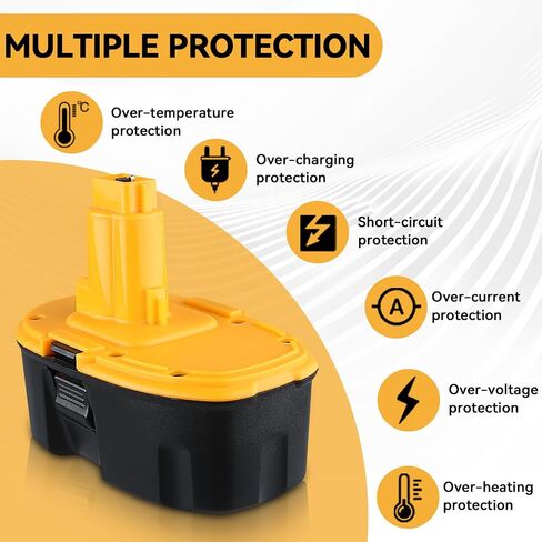 بديل DC9096 4.8Ah 18V لبطارية DeWalt المتوافقة مع بطارية Dewalt 18V DC9098 DE9098 DE9098 DW9096 DW9095 أدوات كهربائية لاسلكية in Kuwait