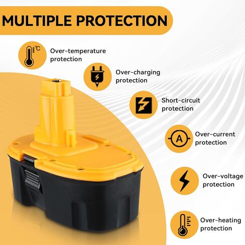 بديل DC9096 4.8Ah 18V لبطارية DeWalt المتوافقة مع بطارية Dewalt 18V DC9098 DE9098 DE9098 DW9096 DW9095 أدوات كهربائية لاسلكية in Kuwait