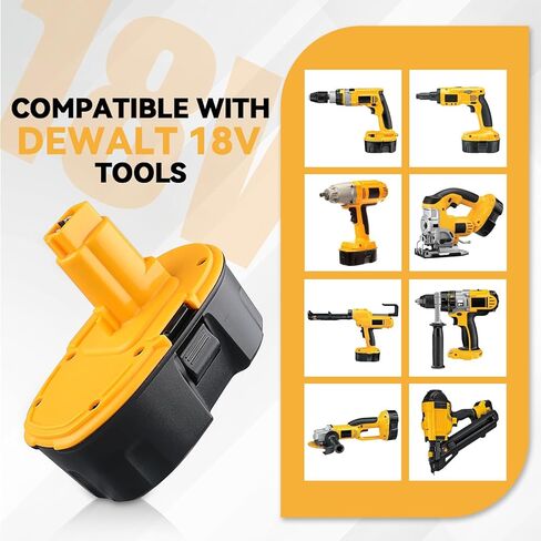 بديل DC9096 4.8Ah 18V لبطارية DeWalt المتوافقة مع بطارية Dewalt 18V DC9098 DE9098 DE9098 DW9096 DW9095 أدوات كهربائية لاسلكية in Kuwait