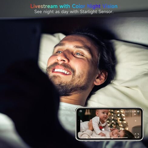 4PC Indoor Home Security Cameras, Window Camera with Magnetic Mount, 2K Wifi Cameras, Baby/Elder/Dog/Pet Camera with AI Motion Detection, Color Night Vision, 2-Way Audio, 24/7/Cloud/SD, Works Alexa in Kuwait