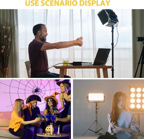 30W LED Photography Light Panel, Portable Photography Studio Panel Lamp with Adjustable 3200 to 6500K Color Temperature Hot Shoe & 1/4 Screw for in Saudi Arabia