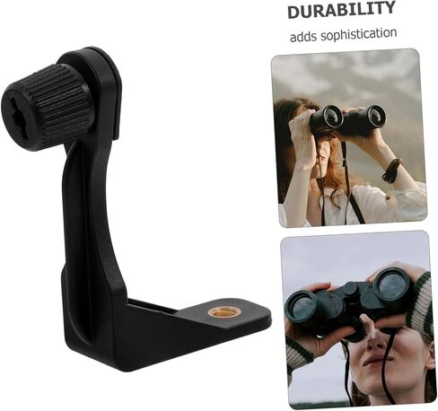 Vaguelly 2 قطعة محول أحادي العين على شكل حرف L للتصوير الفوتوغرافي ثنائي العدسات توصيل سريع حامل ثلاثي القوائم موصل معدني أسود للتنزه سيرًا على الأقدام ومشاهدة النجوم in Saudi Arabia