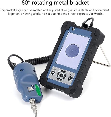 Fiber Optic Inspection Probe with 3.5" Display, Fiber Tester Kit for FC/SC/ST/LC Connections, High-Resolution Inspection Tool for Efficient Fiber Testing in Saudi Arabia