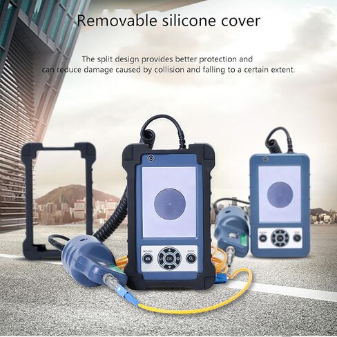 Fiber Optic Inspection Probe with 3.5" Display, Fiber Tester Kit for FC/SC/ST/LC Connections, High-Resolution Inspection Tool for Efficient Fiber Testing in Saudi Arabia