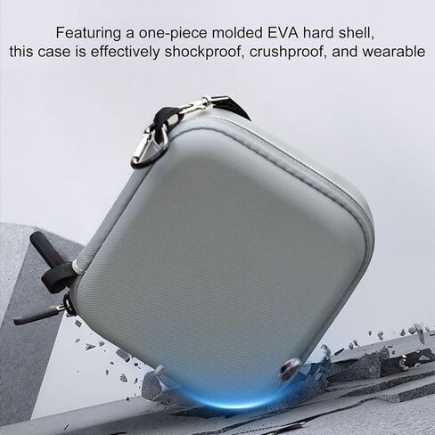 Gugxiom Small Carrying Case for Nano and Accessories, Hard Shell Protective Travel Case, Protective Storage Bag with Wrist Strap in Saudi Arabia