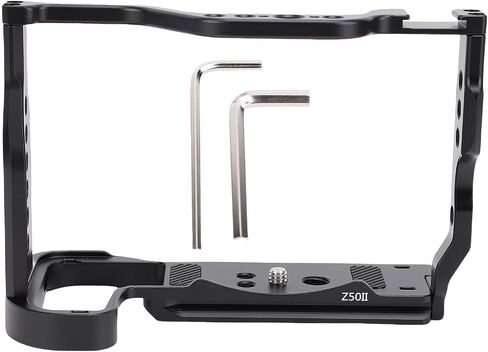 قفص كاميرا Z50II، قاعدة إطلاق سريع Arca Swiss مقاس 38 مم، وصول إلى شاشة الوجه، تركيب متعدد الأجهزة، ألومنيوم CNC غير قابل للانزلاق للتصوير الفوتوغرافي ومدونات الفيديو in Saudi Arabia