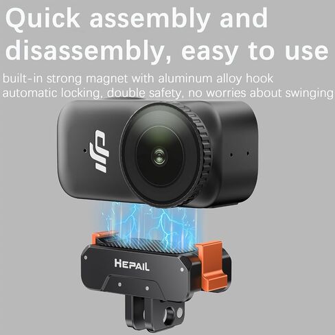 Magnetic Quick Release Mount for DJI Osmo Nano, Extension Base Bracket with 1/4''Screws for DJI Osmo Nano Action Camera Accessories in Saudi Arabia